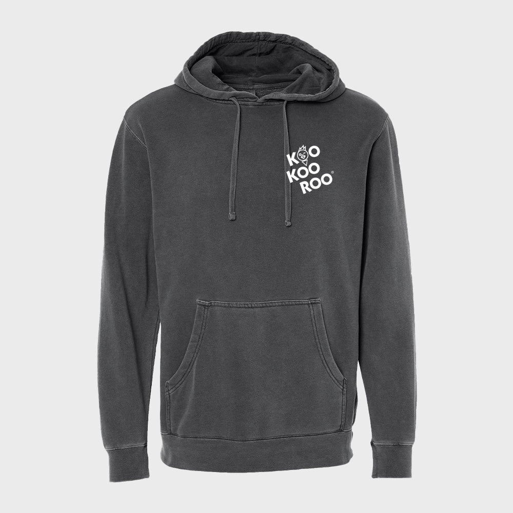 Retro Logo Hooded Sweatshirt - Vintage Black